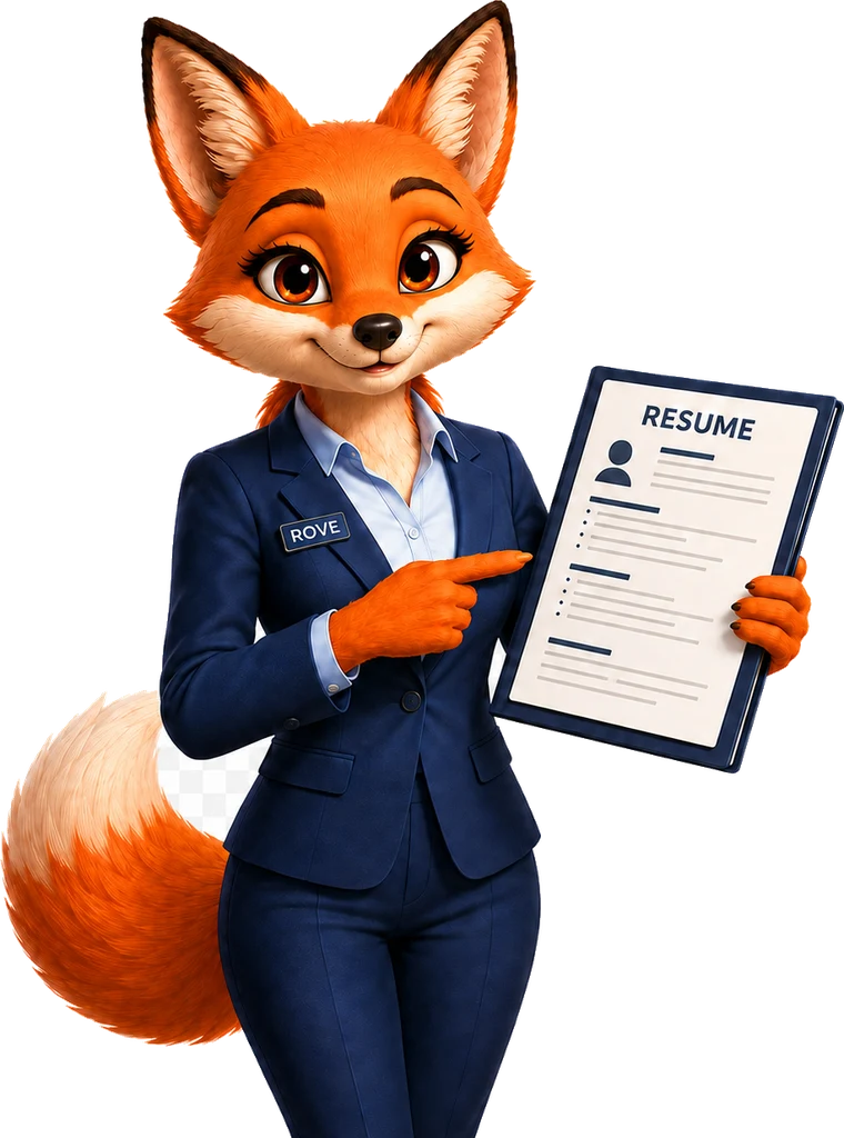 Caly presenting a resume
